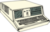 Old Portable Computer Clip Art